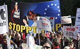 Десятки тысяч немцев вышли на демонстрацию против партнерства с США