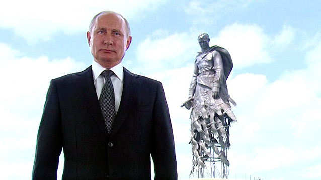 Путин на фоне мемориала Советскому солдату призвал "сказать свое слово" 1 июля